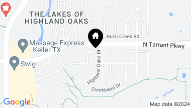Map of 1604 Highland Oaks Drive, Keller TX, 76248