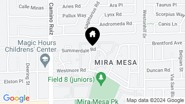Map of 8513 Summerdale Rd # 307, Mira Mesa CA, 92126