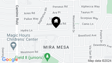 Map of 8621 Hydra, San Diego CA, 92126