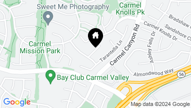 Map of 4625 Serenata Pl, Carmel Valley CA, 92130