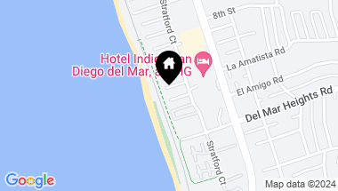 Map of 117 6th Street, Del Mar CA, 92014