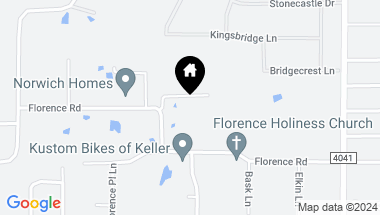 Map of 1743 Florence Road, Keller TX, 76262