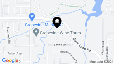Map of 1251 Falcon Drive, Grapevine TX, 76051