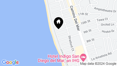 Map of 111 10th Street, Del Mar CA, 92014