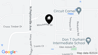 Map of 901 Winchester Drive, Southlake TX, 76092