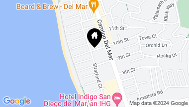 Map of 215 10th Street, Del Mar CA, 92014