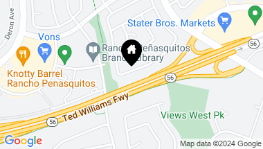 Map of 9489 High Park Lane, Rancho Penasquitos CA, 92129