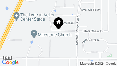 Map of 412 Silver Chase Drive, Keller TX, 76248