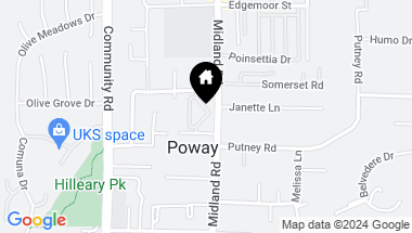 Map of 13732 Midland Rd, Poway CA, 92064