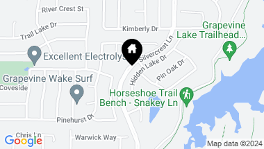 Map of 2731 Hidden Lake Drive, Grapevine TX, 76051