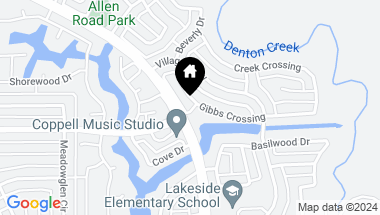 Map of 941 Gibbs Crossing, Coppell TX, 75019
