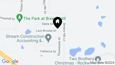 Map of 1025 Lazy Brooke Drive, Rockwall TX, 75087