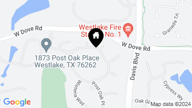 Map of 1814 High Country Drive, Westlake TX, 76262