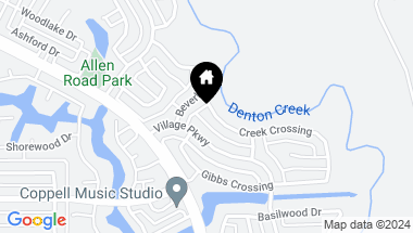 Map of 921 Creek Crossing, Coppell TX, 75019