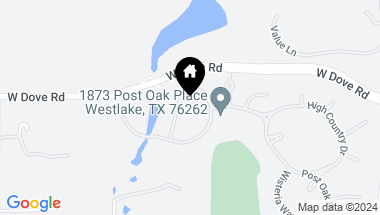 Map of 2203 King Fisher Drive, Westlake TX, 76262