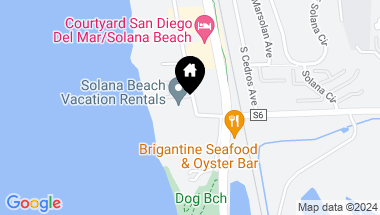 Map of 829 Beachfront Dr A, Solana Beach CA, 92075