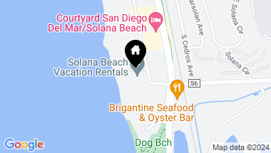 Map of 821 Beachfront # A, Solana Beach CA, 92075