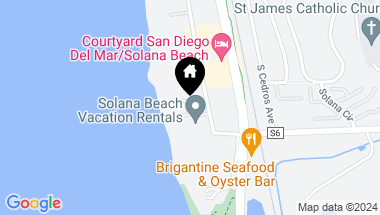 Map of 170 N Shore Drive, Solana Beach CA, 92075