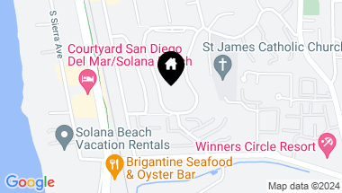 Map of 766 W Solana Circle, Solana Beach CA, 92075