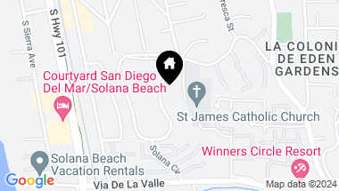 Map of 678 E Solana Circle, Solana Beach CA, 92075