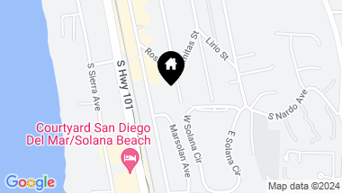 Map of 521 S Rios Ave, Solana Beach CA, 92075
