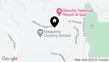 Map of 6026 Paseo Valencia, Rancho Santa Fe CA, 92067