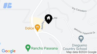 Map of 6853 Rancho Valencia Road, Rancho Santa Fe CA, 92067