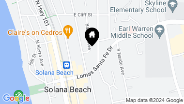 Map of 222 Barbara Ave, Solana Beach CA, 92075
