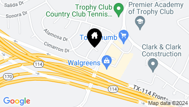Map of 4 Round Rock Court, Trophy Club TX, 76262