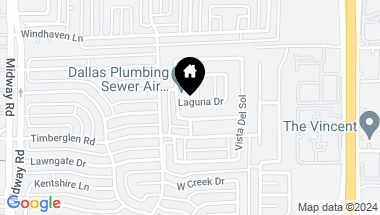 Map of 4314 Laguna Drive, Dallas TX, 75287