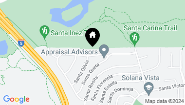 Map of 930 Santa Hidalga, Solana Beach CA, 92075