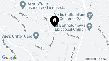 Map of 12434 Nacido Drive, San Diego CA, 92128