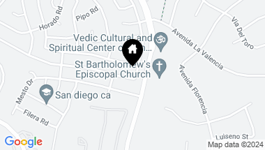 Map of 12596 Lomica Drive, Rancho Bernardo CA, 92128