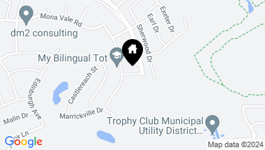 Map of 2892 Falcon Drive, Trophy Club TX, 76262