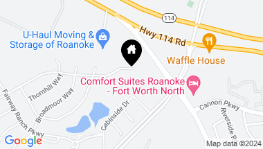 Map of 1332 Highpoint Way, Roanoke TX, 76262