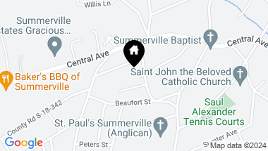 Map of 206 Clifton Street, Summerville SC, 29483