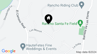 Map of 16634 Los Morros, Rancho Santa Fe CA, 92067