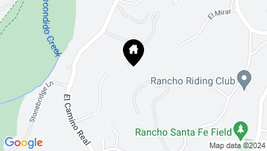 Map of 4540 Los Pinos, Rancho Santa Fe CA, 92067