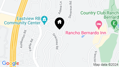 Map of 12132 Fairhope Road, Rancho Bernardo CA, 92128