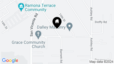 Map of 0 Pine Street, Ramona CA, 92065