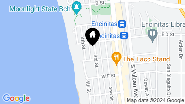 Map of 538 3rd Street, Encinitas CA, 92024