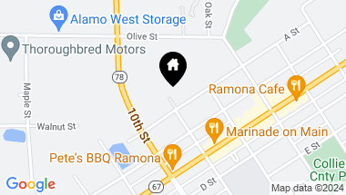 Map of 843 A Street # 10, Ramona CA, 92065
