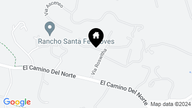Map of 18104 Via Roswitha, Rancho Santa Fe CA, 92067