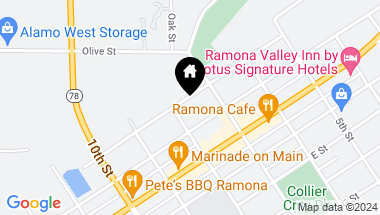 Map of 742 A Street # 18, Ramona CA, 92065