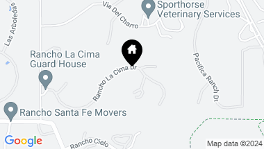 Map of 7097 Rancho La Cima, Rancho Santa Fe CA, 92067