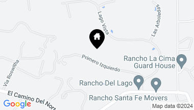 Map of 6456 Primero Izquierdo, Rancho Santa Fe CA, 92067