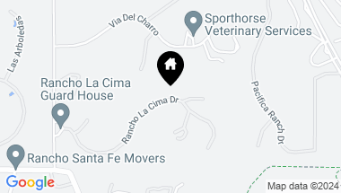 Map of 7080 Rancho La Cima Drive, Rancho Santa Fe CA, 92067