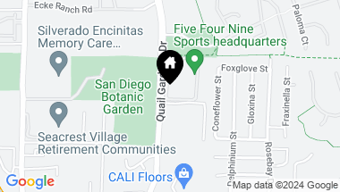 Map of 1044 Quail Gardens Court, Encinitas CA, 92024