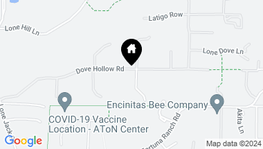 Map of 3545 Dove Hollow Rd, Encinitas CA, 92024