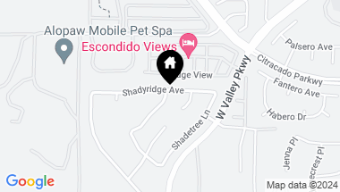 Map of 2257 Shadyridge Avenue, Escondido CA, 92029